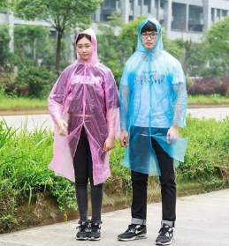 ইউনিসেক্স পলিয়েস্টার রেইন কোট-Multicolor