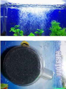 সিরামিক ডিস্ক Large Airstone Diffuser Koi Fish Pond Air Stone (Flat Round 2Inch)