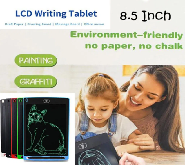 8.5 Inches রাইটিং ট্যাবলেট Graffiti Board Portable LCD with Stylus Kids with Lock Screen