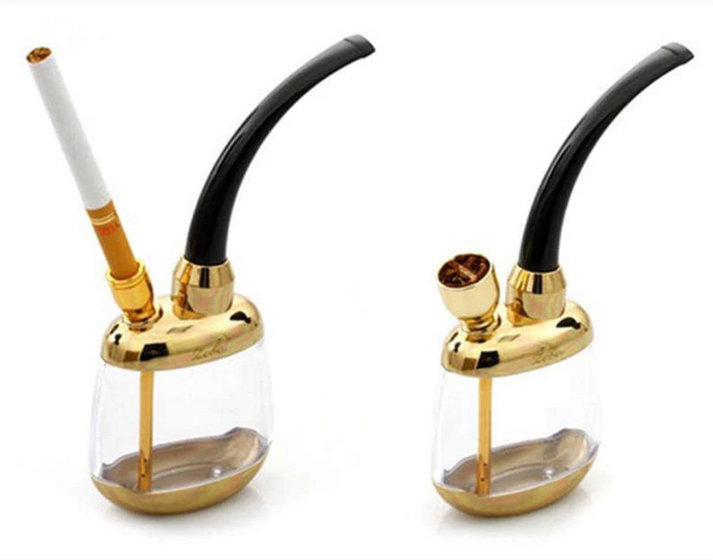 মিনি হুক্কা ওয়াটার টোবাকো স্মোকিং পাইপ Cigarette Holder Double Filter