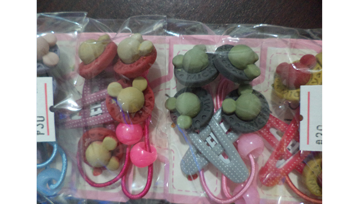 বেবি হেয়ার রাবার ও ক্লিপ সেট  (৮)