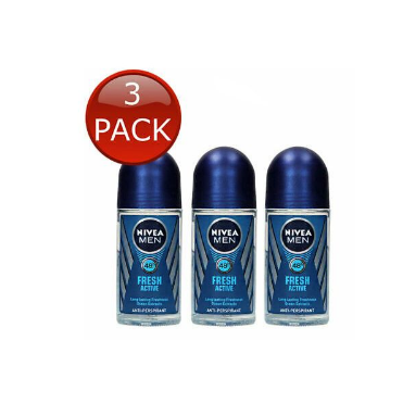 Nivea Men Fresh একটিভ ডিও রোল অন 50ml 3 pcs pack India