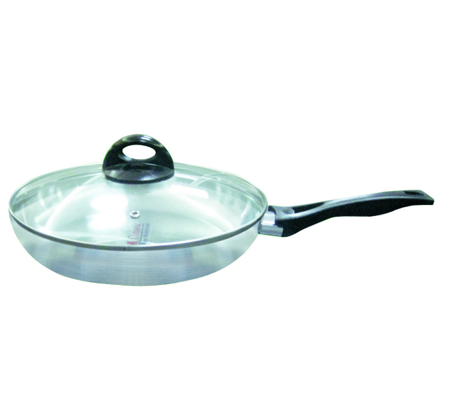 কিয়াম Alu. ফ্রাইপ্যান কাঁচের ঢাকনা সহ 26 সেমি