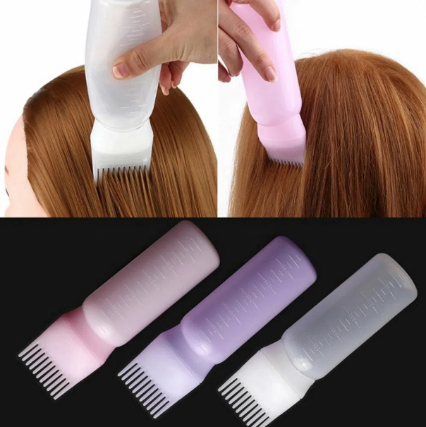 Multi-functional Hair Dyeing Treatment Oil Cream Shampoo Bottle Oil Coloring Dispensing এপ্লিকেটর ব্রাশ টিপ টুল