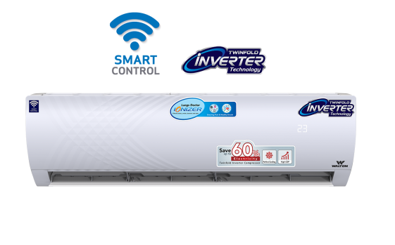 ওয়ালটন স্প্লিট এয়ার কন্ডিশনার WSI-ক্রিস্টলাইন-24C, 7034 ওয়াটস (24000 BTU/hr) স্মার্ট ডিফেন্ডার