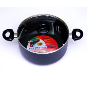 Kiam Non Stick Casserole (Sauce Pan) With Glass Lid 24 CM