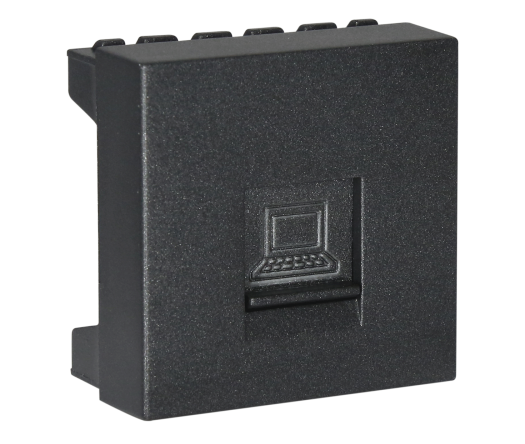 মেটালিক ব্লাক (S3 এবং V8 সিরিজ) DS-EE-MB-108-Data-Socket-Module-20-Pes