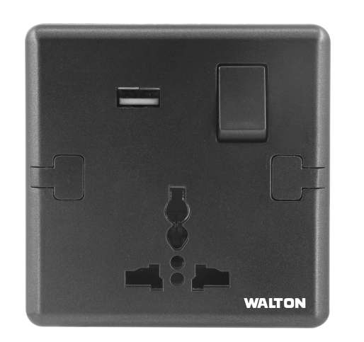 মেটালিক ব্লাক/সিলভার/গোল্ড (W1 সিরিজ) DS-EE-3pin-USB-Socket-110