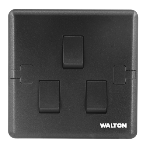 মেটালিক ব্লাক/সিলভার/গোল্ড (W1 সিরিজ) DS-EE-1-3Gang-Switch-103