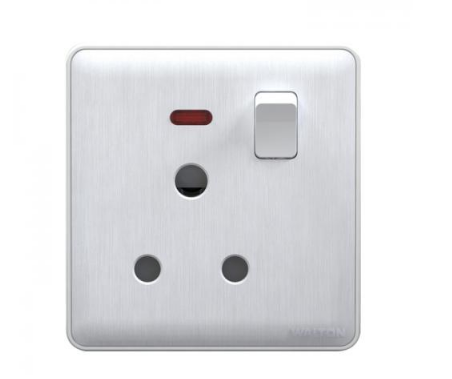 পার্ল হোয়াইট (গ্লোরি সিরিজ) DS-EE-109-Round-Socket-with-Switch