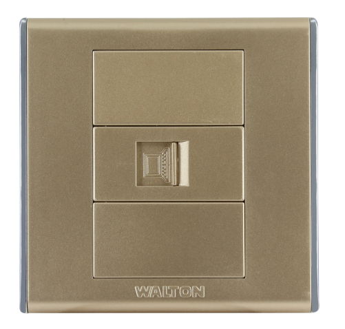 মেটালিক সিলভার/ব্লাক/গোল্ড (A8 সিরিজ) DS-EE-116-Data-Socket