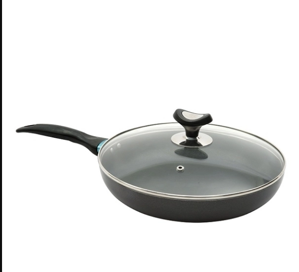 Fry Pan with Lid (Black) - 24 cm (80840)